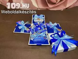 Mini kék Csokidoboz Cikkszám:027